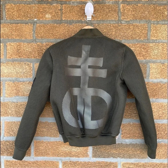 Drop Dead Blasphemy 2.0 green mesh bomber jacket in size XS. - Picture 6 of 12